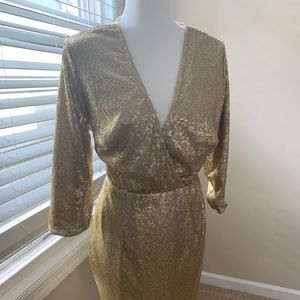 Gold Sequins Cocktail dress